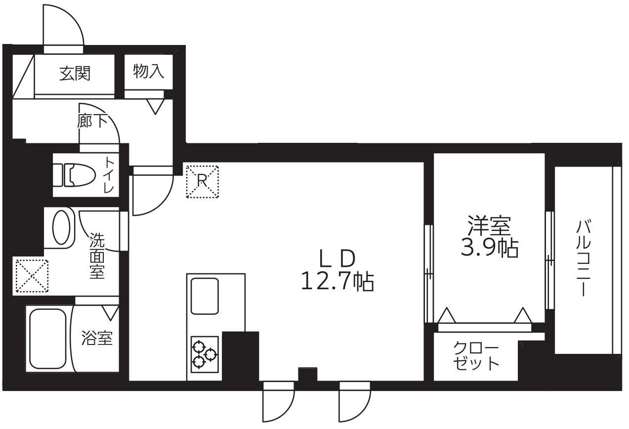 201・301　間取り